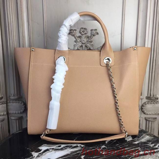 Chanel original Calfskin Leather Tote Bag 78900 apricot