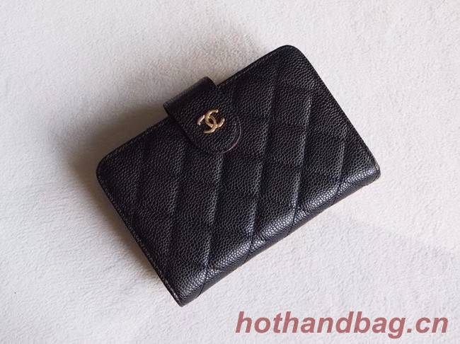 Chanel Classic Flap Wallet A48667 black