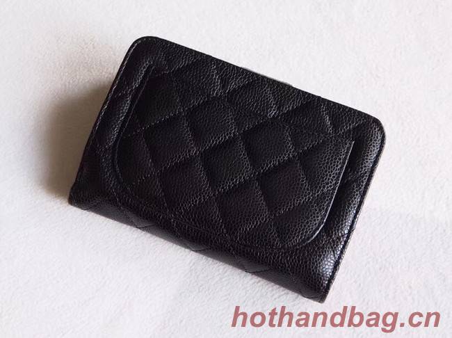 Chanel Classic Flap Wallet A48667 black