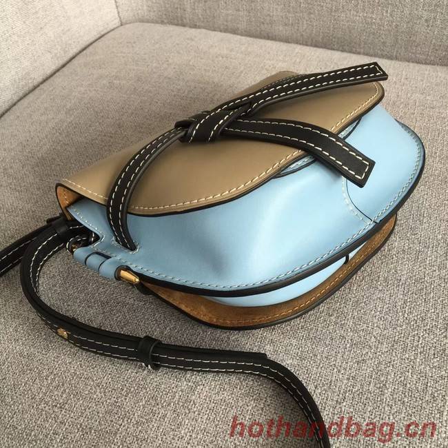 Loewe Crossbody Bags Original Leather 8088 Apricot & light blue