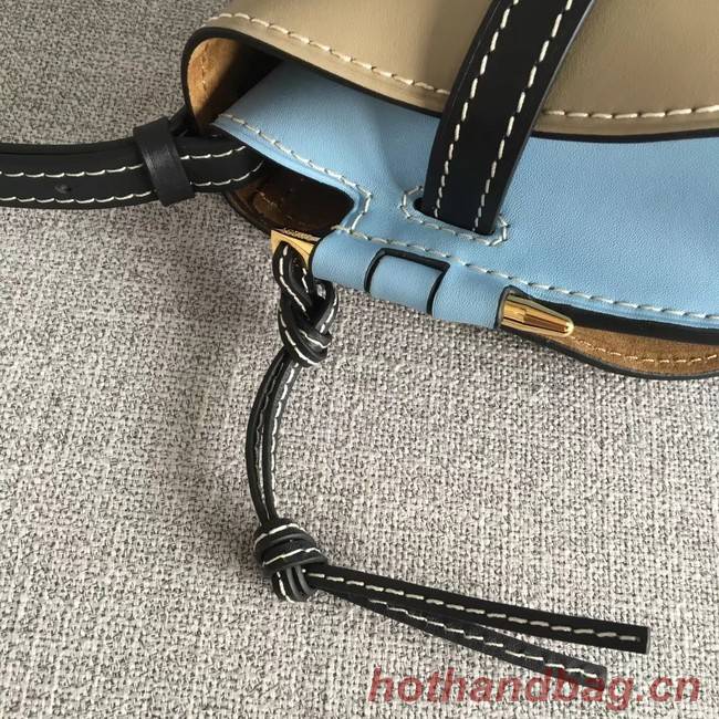 Loewe Crossbody Bags Original Leather 8088 Apricot & light blue