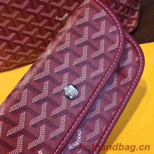 Goyard Y Doodling Calfskin Leather Tote Bag 36987 fuchsia