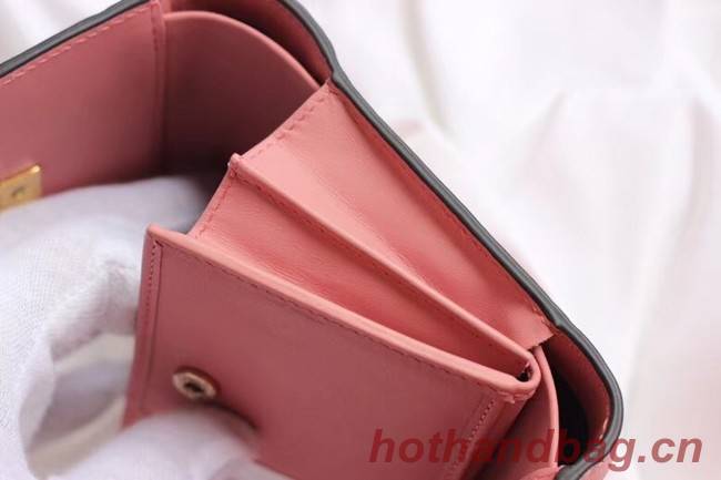 Gucci Leather french flap wallet 453155 pink