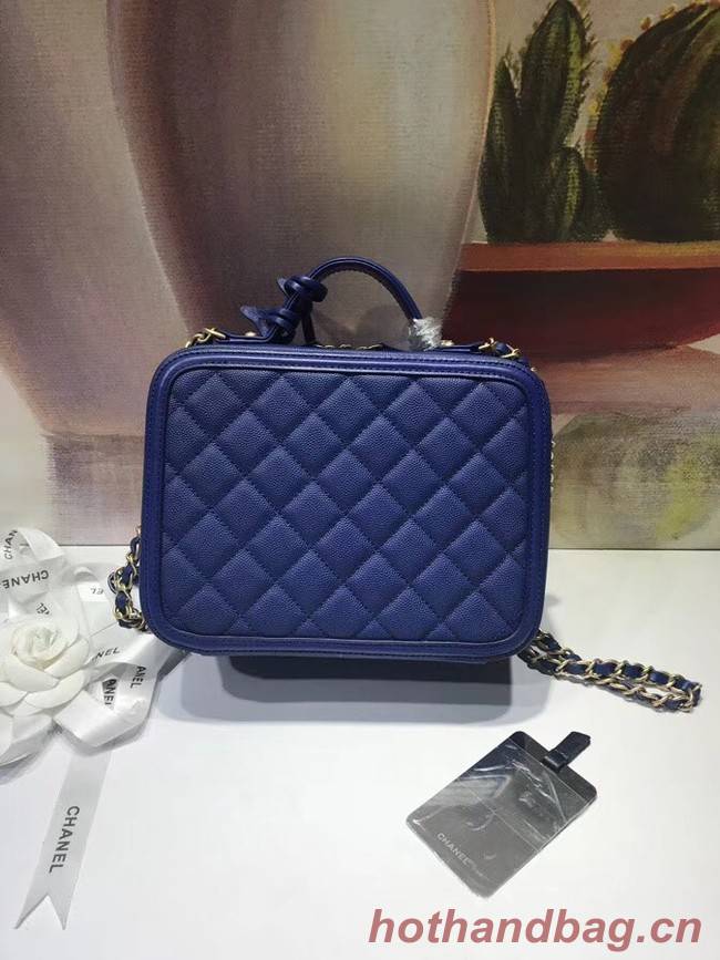 Chanel Vanity Case Original A93343 blue