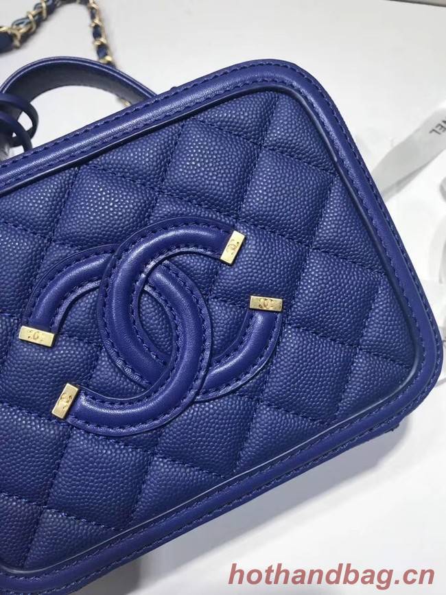 Chanel mini Vanity Case Original A93342 blue