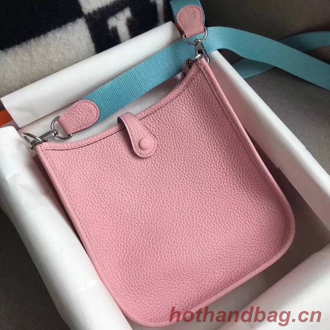 Hermes Evelyne original togo leather mini Shoulder Bag H15698 pink