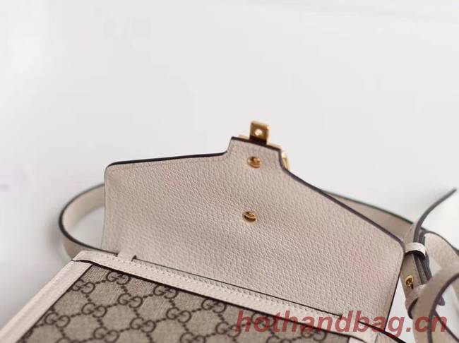 Gucci Sylvie GG Supreme canvas mini bag 470270 white