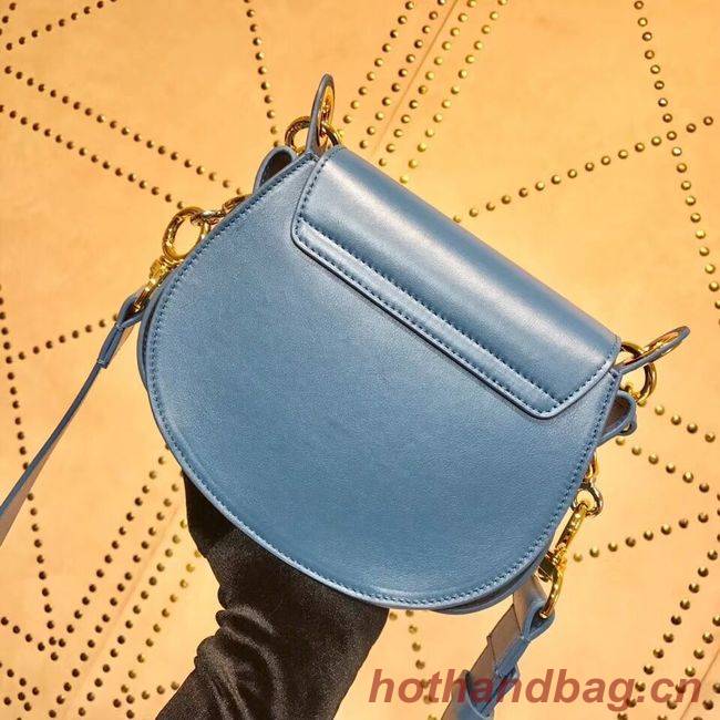 CHLOE Tess Small leather shoulder bag 3E153 blue