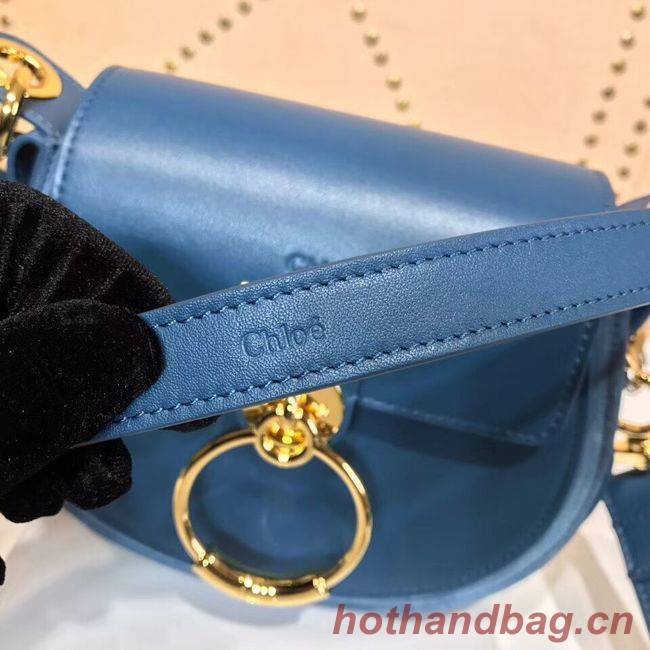 CHLOE Tess Small leather shoulder bag 3E153 blue