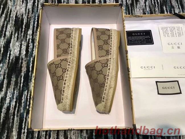 Gucci logo canvas espadrille GG1384LRF apricot