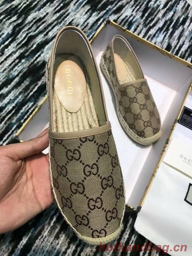 Gucci logo canvas espadrille GG1384LRF apricot