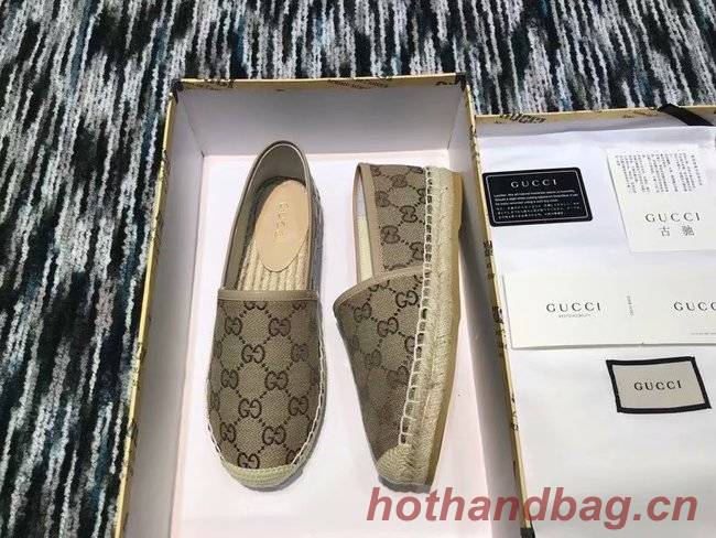 Gucci logo canvas espadrille GG1384LRF apricot