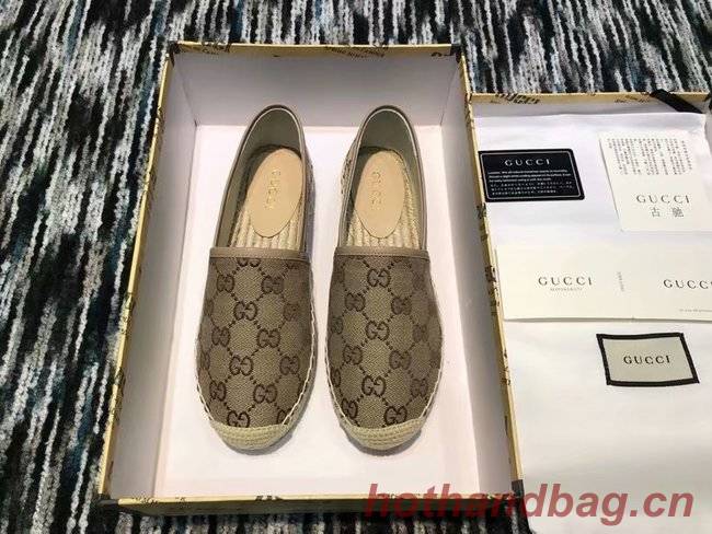 Gucci logo canvas espadrille GG1384LRF apricot