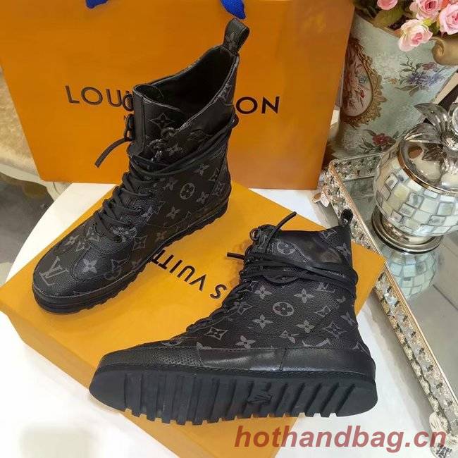 Louis Vuitton DIGITAL EXCLUSIVE HEART SNEAKER BOOT LV906SY black