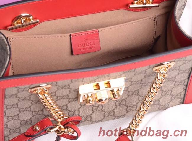 Gucci original Padlock shoulder bag 498156 red