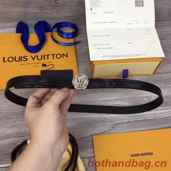 Louis Vuitton CIRCLE 20MM REVERSIBLE BELT M0054U black