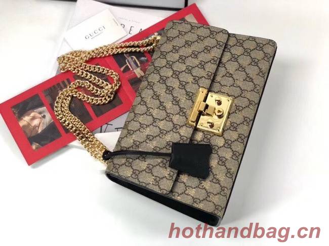 Gucci Padlock Shoulder Bag 409486 black