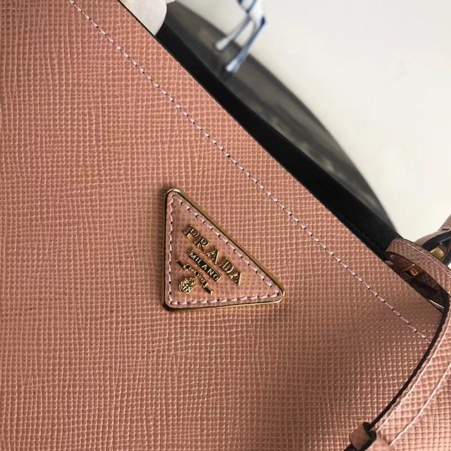 Prada Double Saffiano leather bag 1BA212 pink