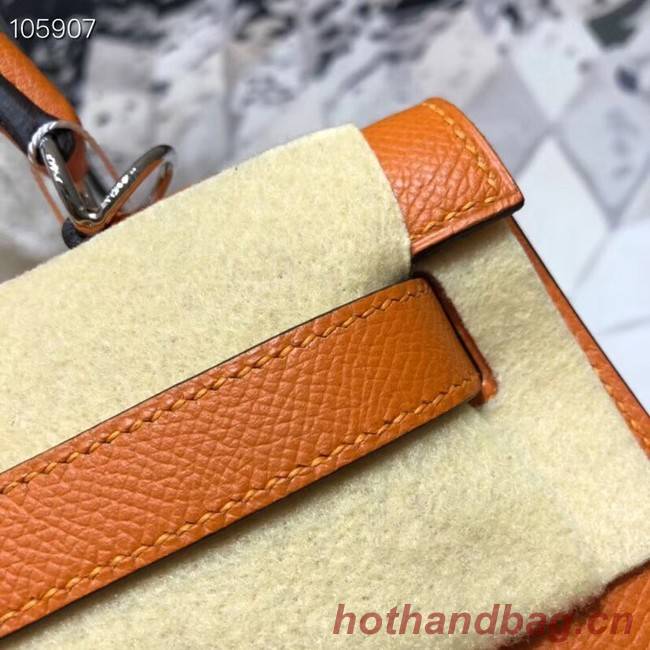 Hermes original Kelly Epsom Leather KL32 orange