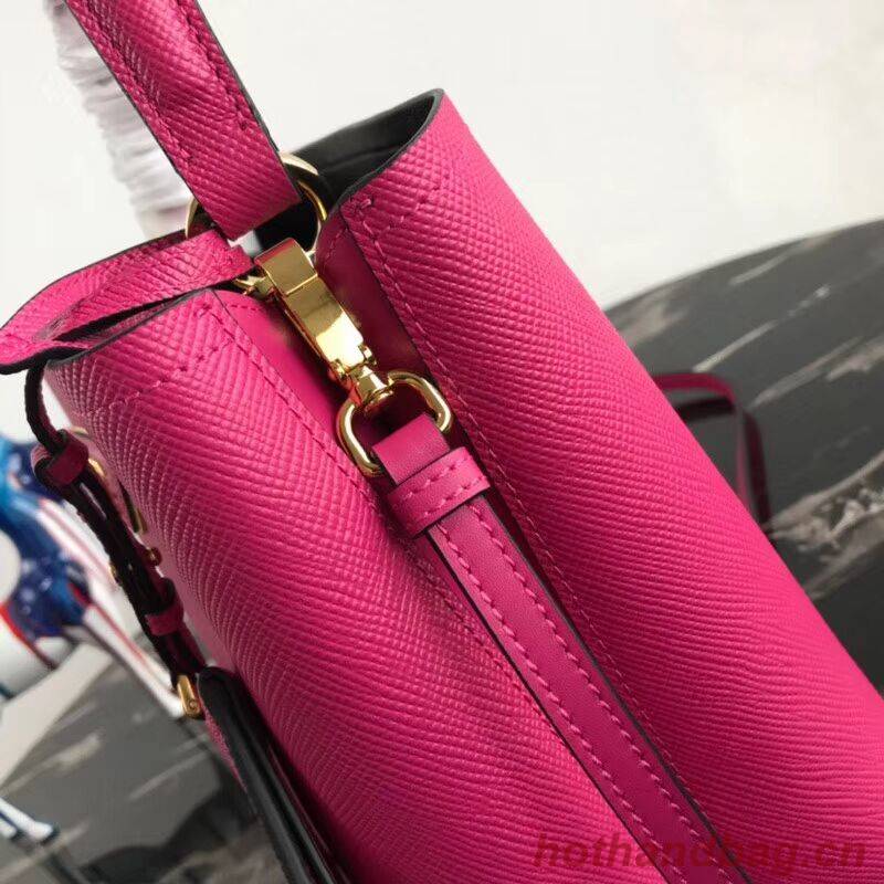 Prada Double Saffiano leather bag 1BA212 rose