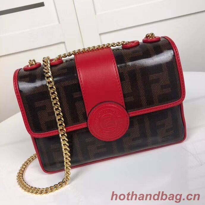 Fendi WALLET ON CHAIN 8HF836 RED