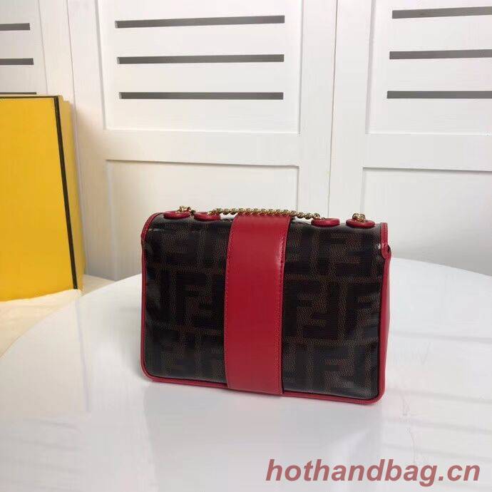 Fendi WALLET ON CHAIN 8HF836 RED