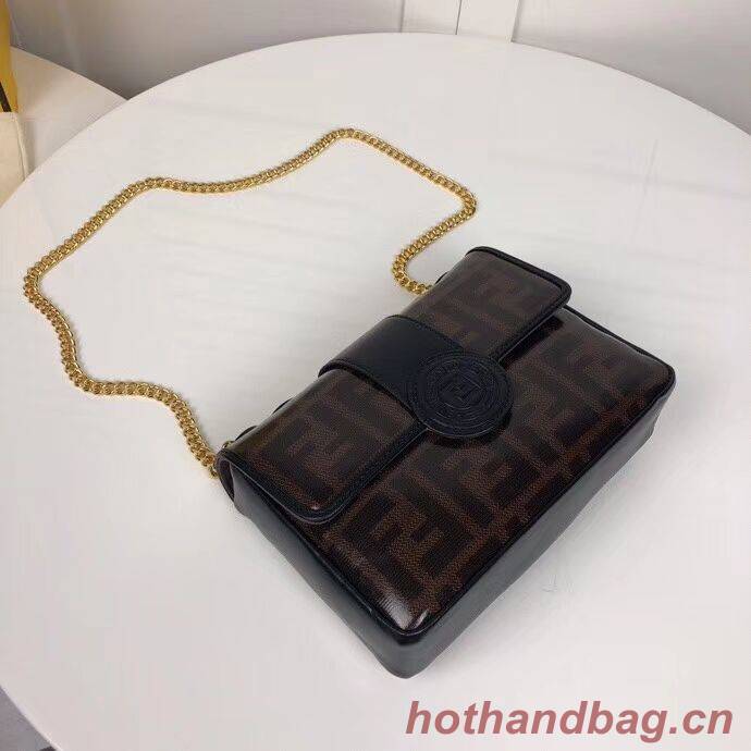 Fendi WALLET ON CHAIN 8HF836 black