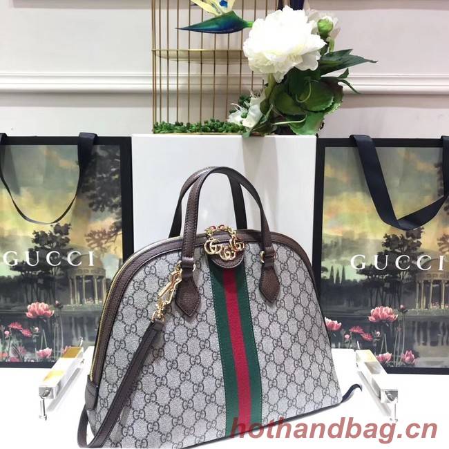 Gucci Ophidia GG medium top handle bag 524533 brown