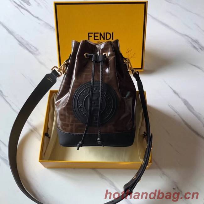 Fendi MON TRESOR Multicolor fabric bag 8BT298 black