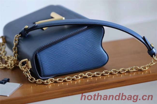 Louis vuitton original epi leather TWIST MM M52870 blue