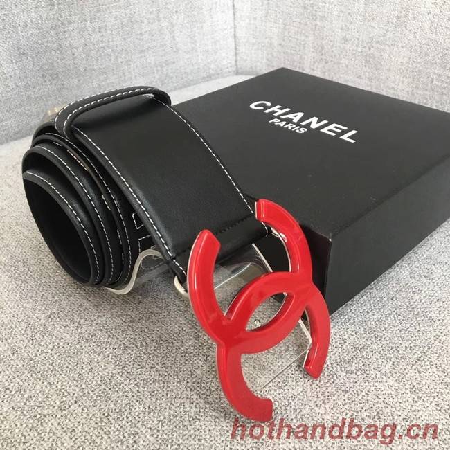 Chanel Wide leather belt with 53 mm CC4269 black