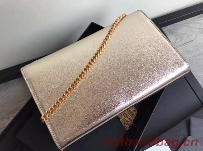 SAINT LAURENT Medium Kate cross-body bag 18831 gold