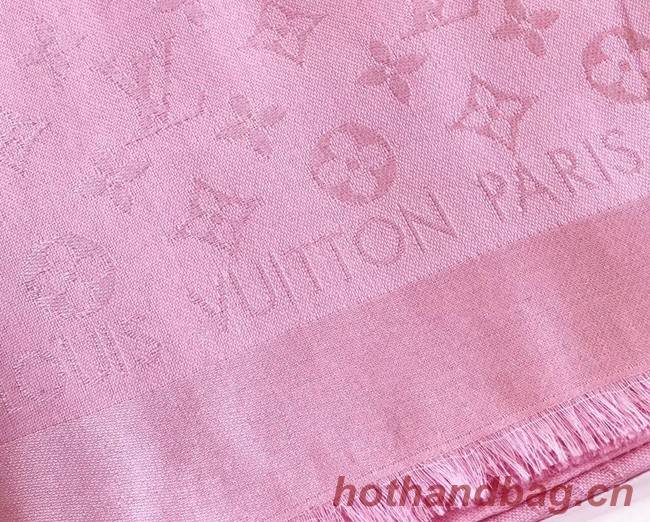 Louis Vuitton MONACO SQUARE Monogram flower pattern silk M71150 Rose Ballerine Pink