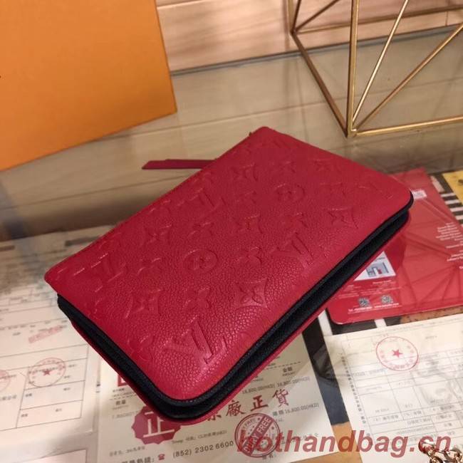 Louis Vuitton POCHETTE DOUBLE ZIP M63919 red