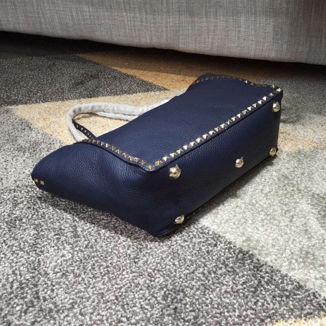 VALENTINO Rockstud large tote 0973 dark blue