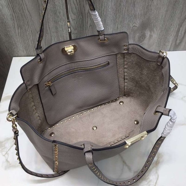 VALENTINO Rockstud large tote 0973 grey