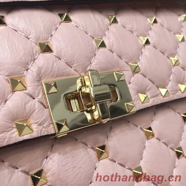 VALENTINO Quilted leather shoulder bag 45276 pink