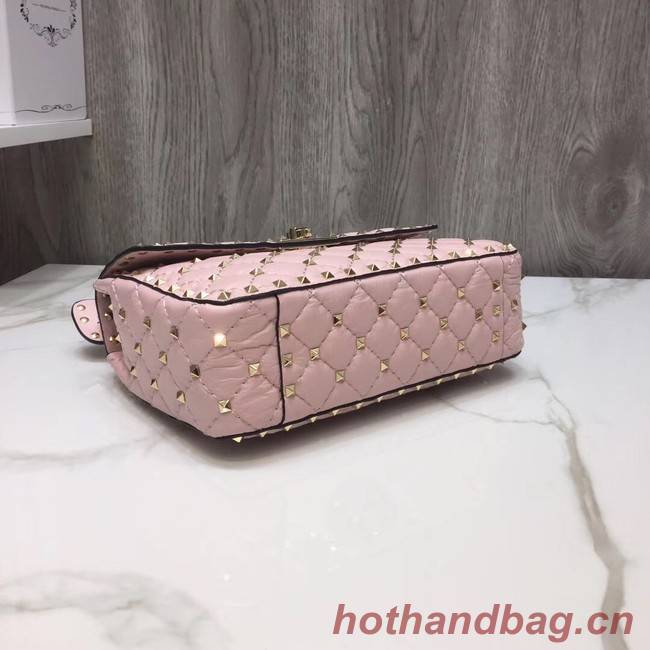 VALENTINO Quilted leather shoulder bag 45276 pink