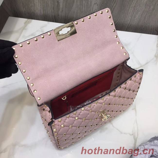 VALENTINO Quilted leather shoulder bag 45276 pink