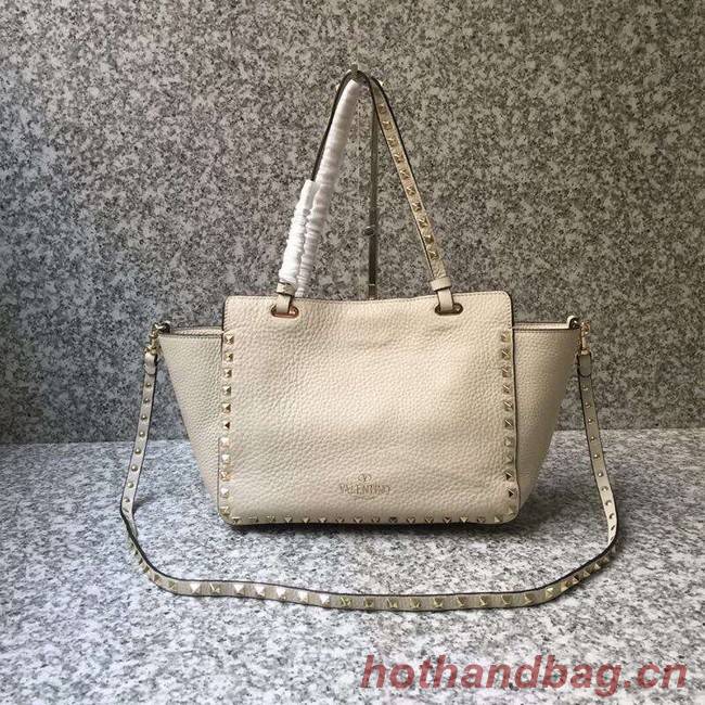 VALENTINO Rockstud medium tote 0972 white