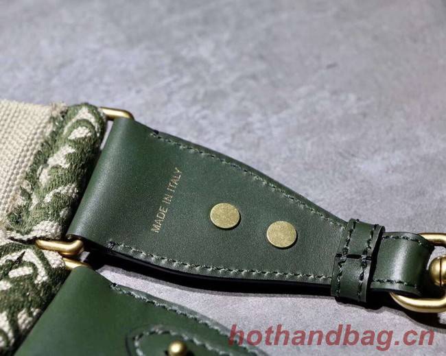 Dior BROWN CANVAS STRAP 03566 GREEN