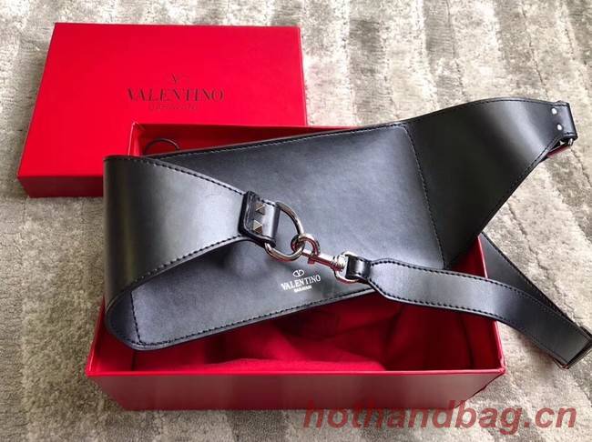 VALENTINO leather belt bag 0056 black