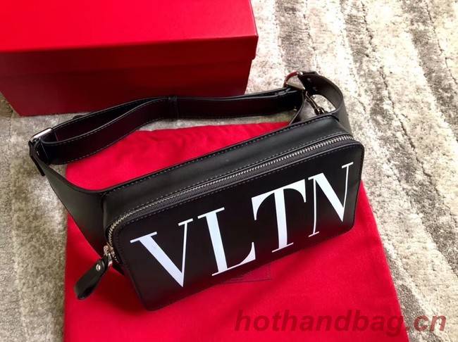 VALENTINO leather belt bag 0056 black