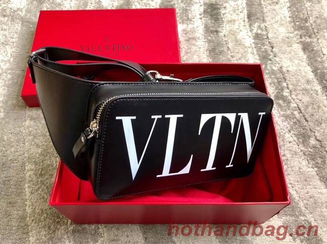 VALENTINO leather belt bag 0056 black