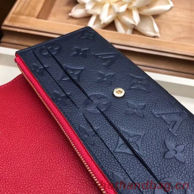 Louis Vuitton EMILIE WALLET M63918 Navy Blue