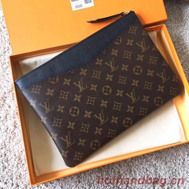 Louis vuitton original Monogram Canvas DAILY POUCH M62048 black