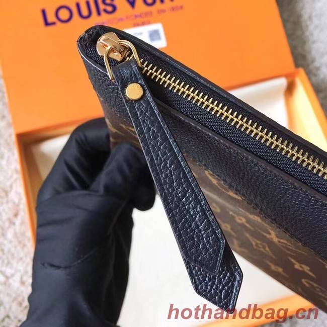 Louis vuitton original Monogram Canvas DAILY POUCH M62048 black