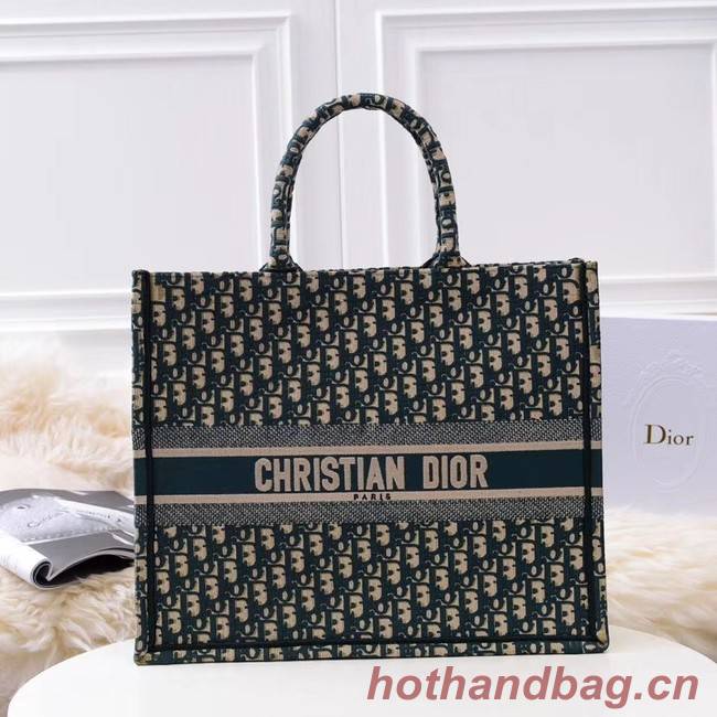 DIOR BOOK TOTE BAG DIOR OBLIQUE M1286Z green