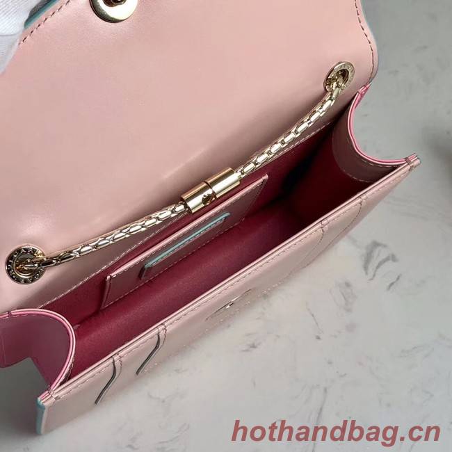 BVLGARI mini Shoulder Bag Calfskin Leather BG2283 pink