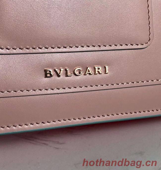 BVLGARI mini Shoulder Bag Calfskin Leather BG2283 pink